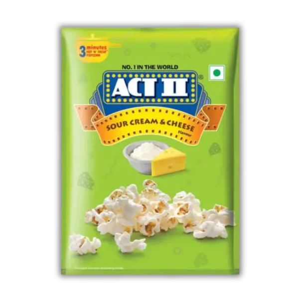 ACT II POPCORN SOUR CREAM & CHEESE 50G