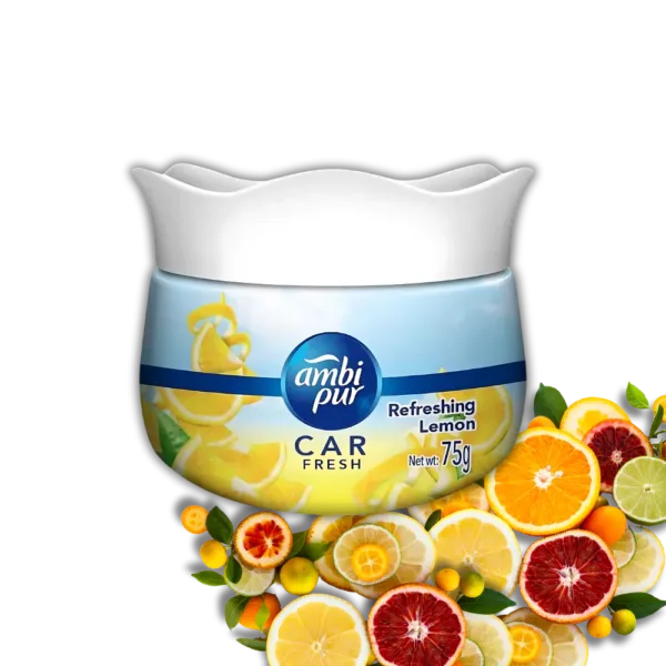 AMBI PUR CAR AIR FRESHNER REFRESHING LEMON 75G