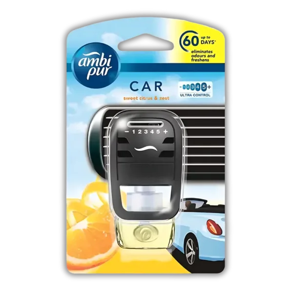 AMBI PUR CAR AIR FRESHNER - SWEET CITRUS & ZEST
